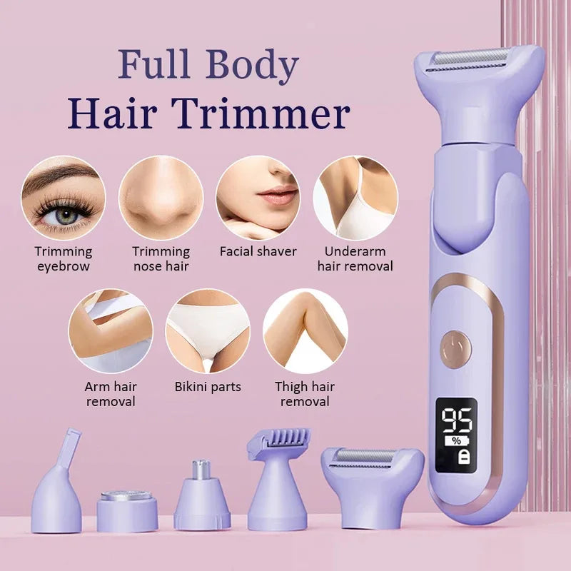 Rasuradora Eléctrica 5 en 1 para Mujer | 5-in-1 Electric Razor for Women