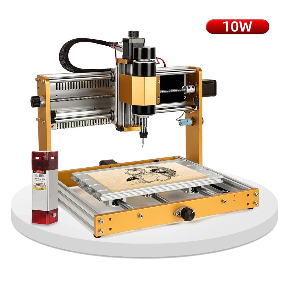 CNC Router 3018Pro Max 500W — Marco de Aluminio, Control GRBL Offline