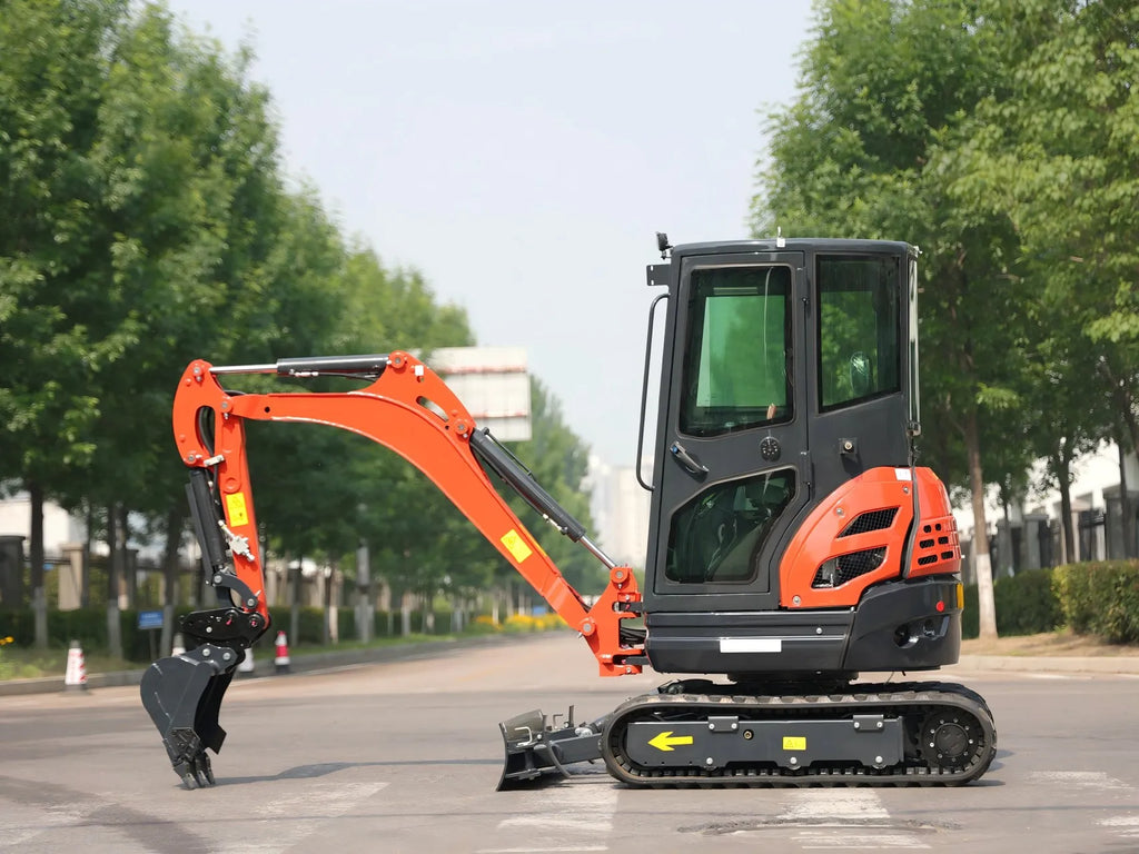 Mini Excavadora 2 ton — Motor Kubota, Orugas, Certificada CE