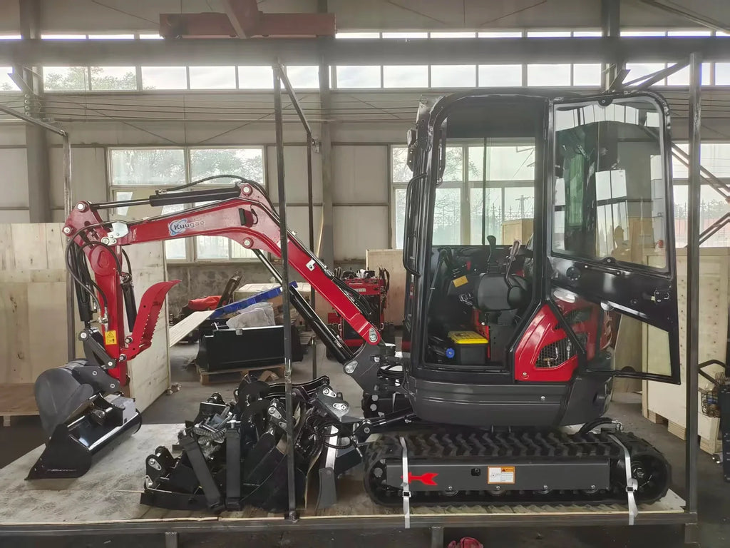 Mini Excavadora 2 ton — Motor Kubota, Orugas, Certificada CE