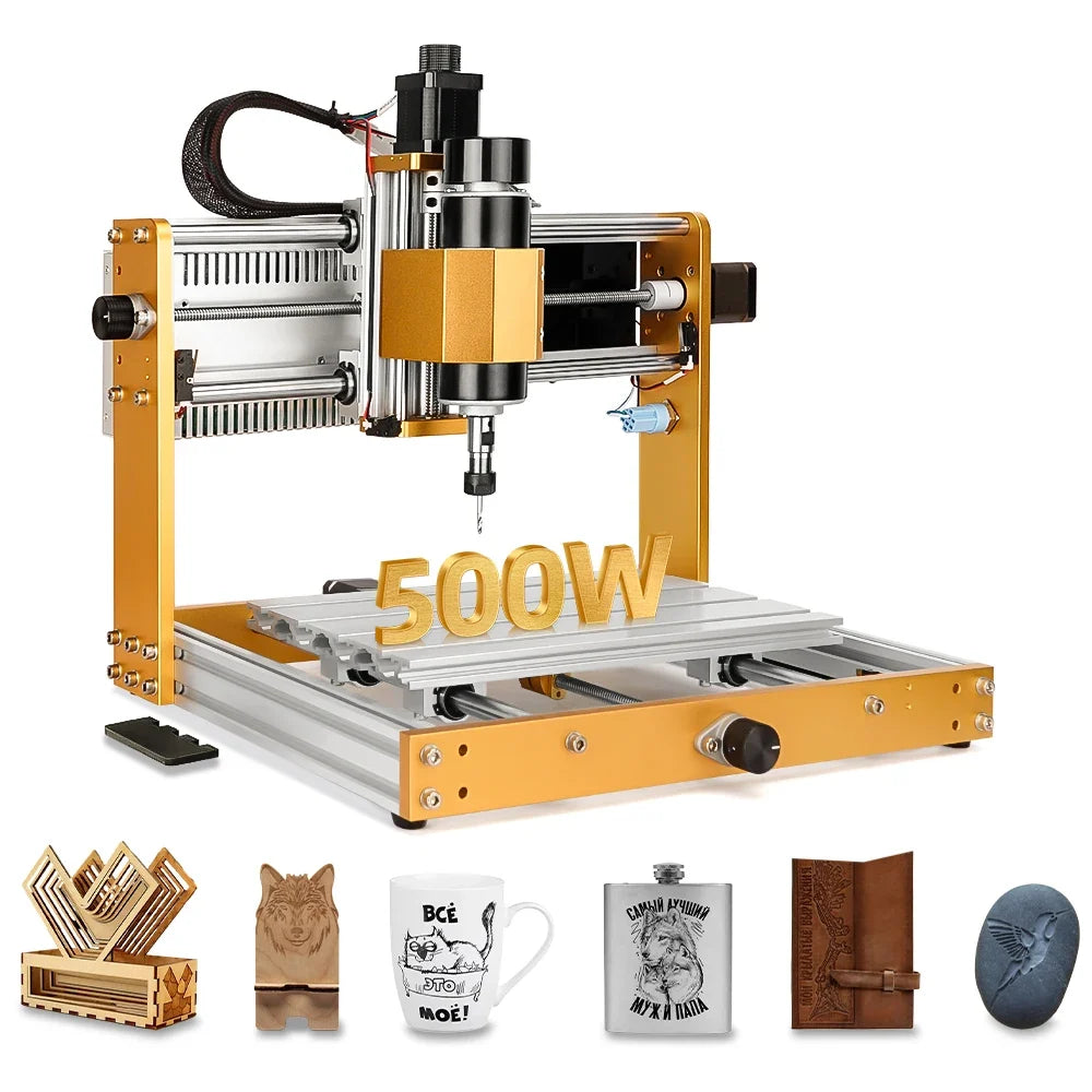 3018Pro Max CNC Router – 500W Desktop Milling Machine