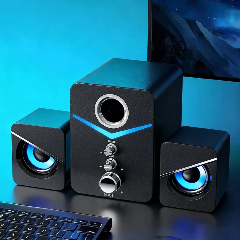 Bocina Bluetooth Mini Home Theater — Subwoofer, Soundbar para PC y Celular