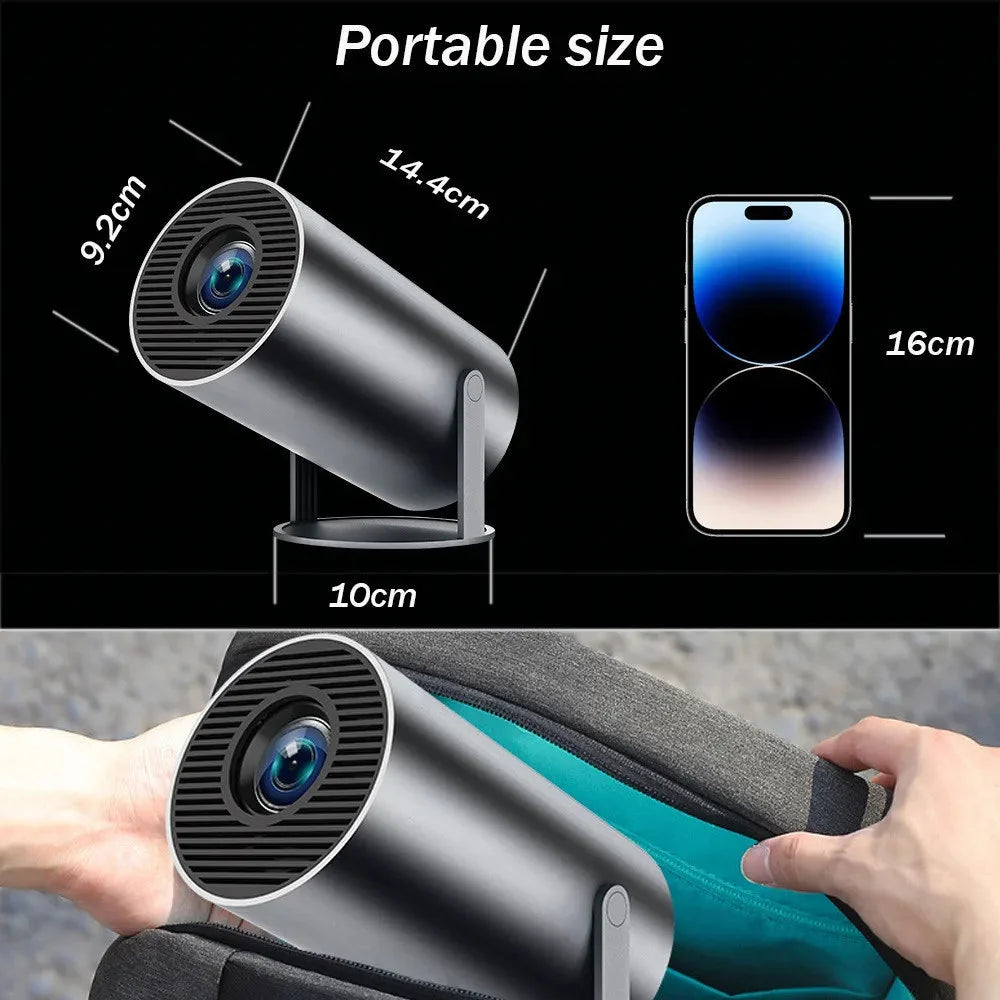 Proyector 4K Portátil — Cine en Casa y Exterior
