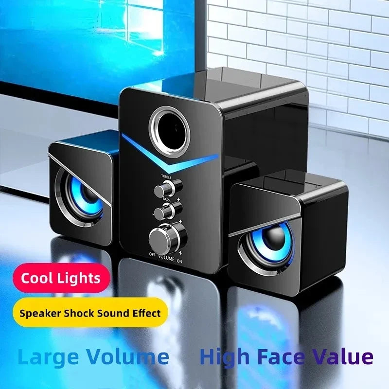 Bocina Bluetooth Mini Home Theater — Subwoofer, Soundbar para PC y Celular