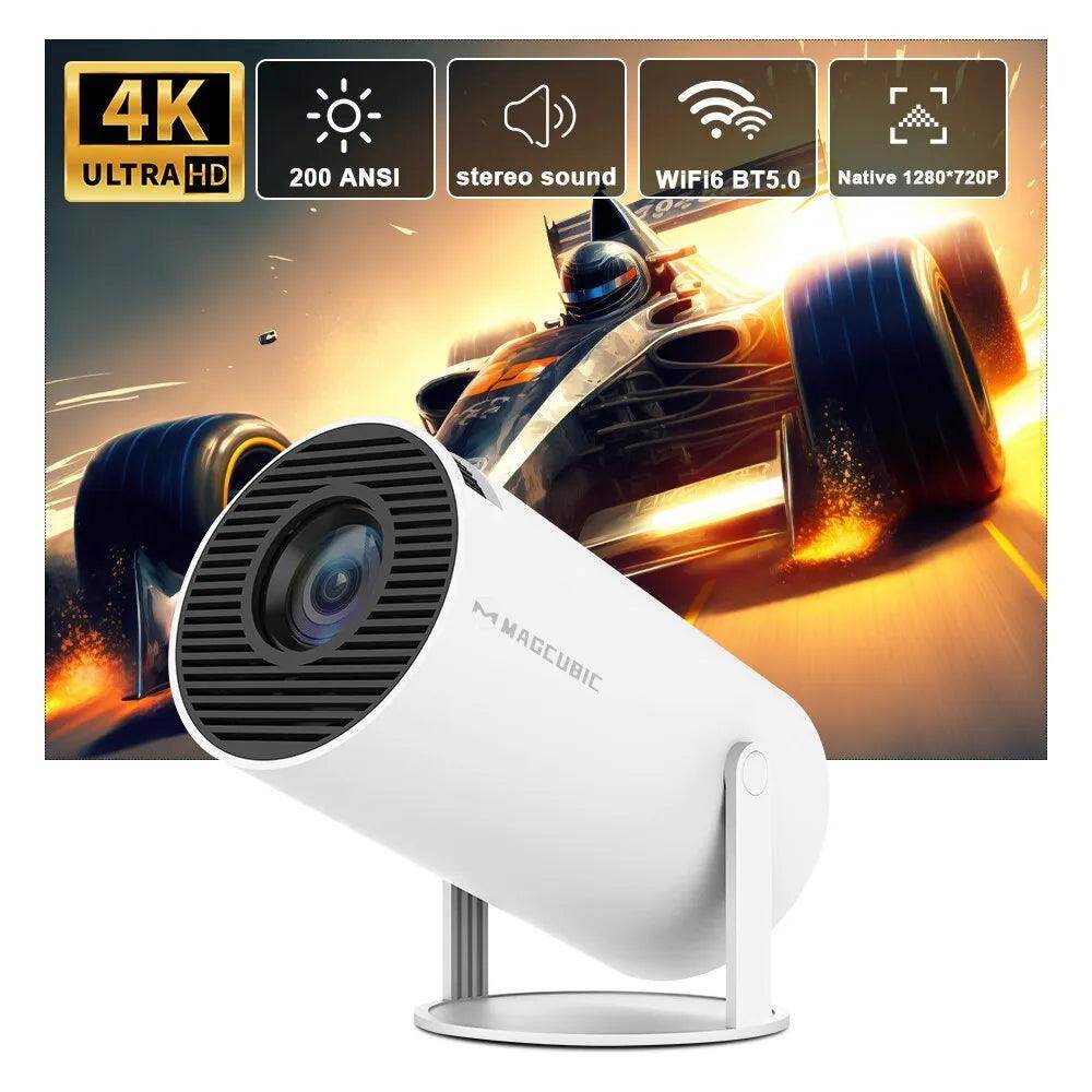 Proyector 4K Portátil — Cine en Casa y Exterior | Portable 4K Projector