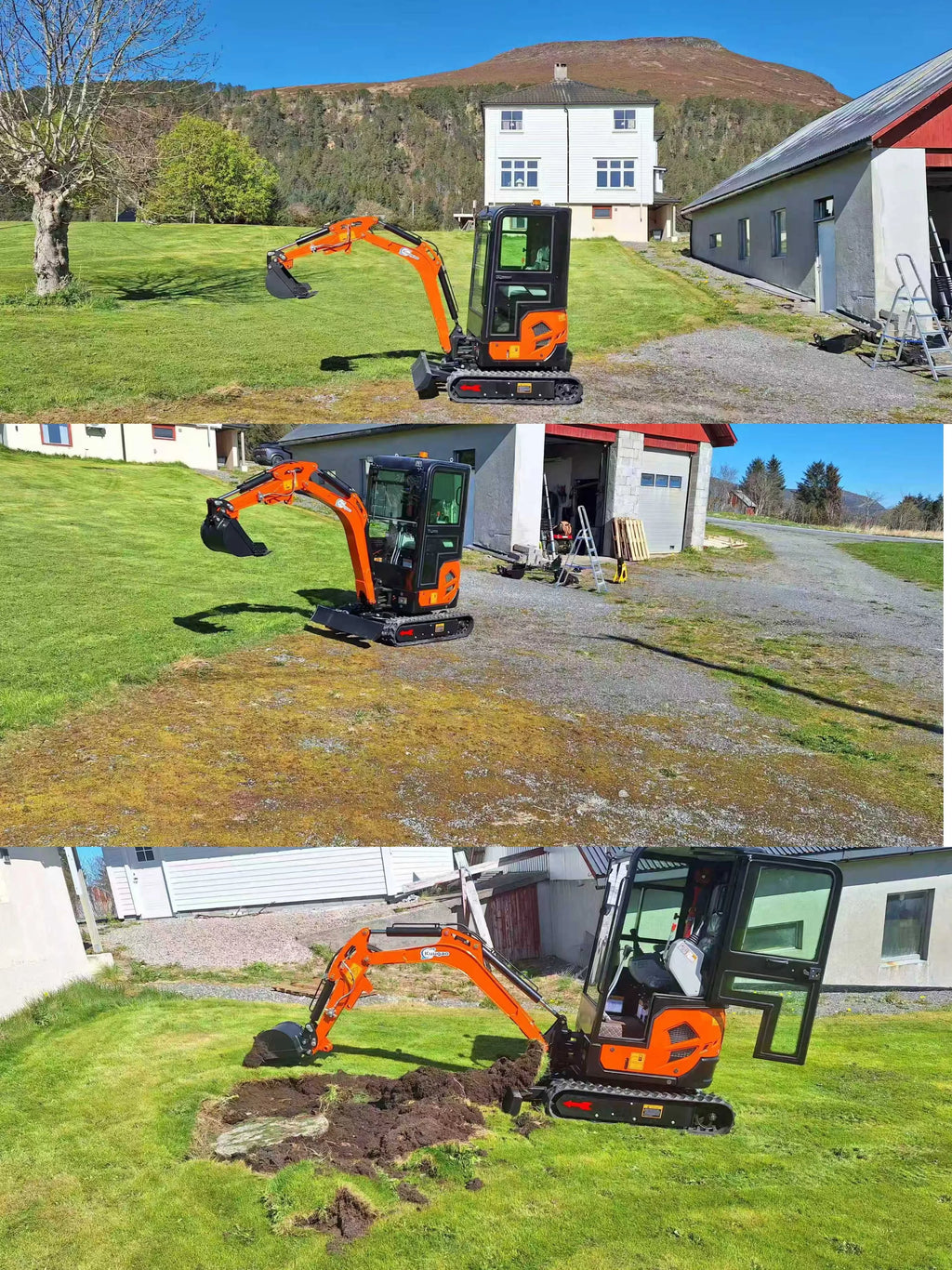 Mini Excavadora 2 ton — Motor Kubota, Orugas, Certificada CE
