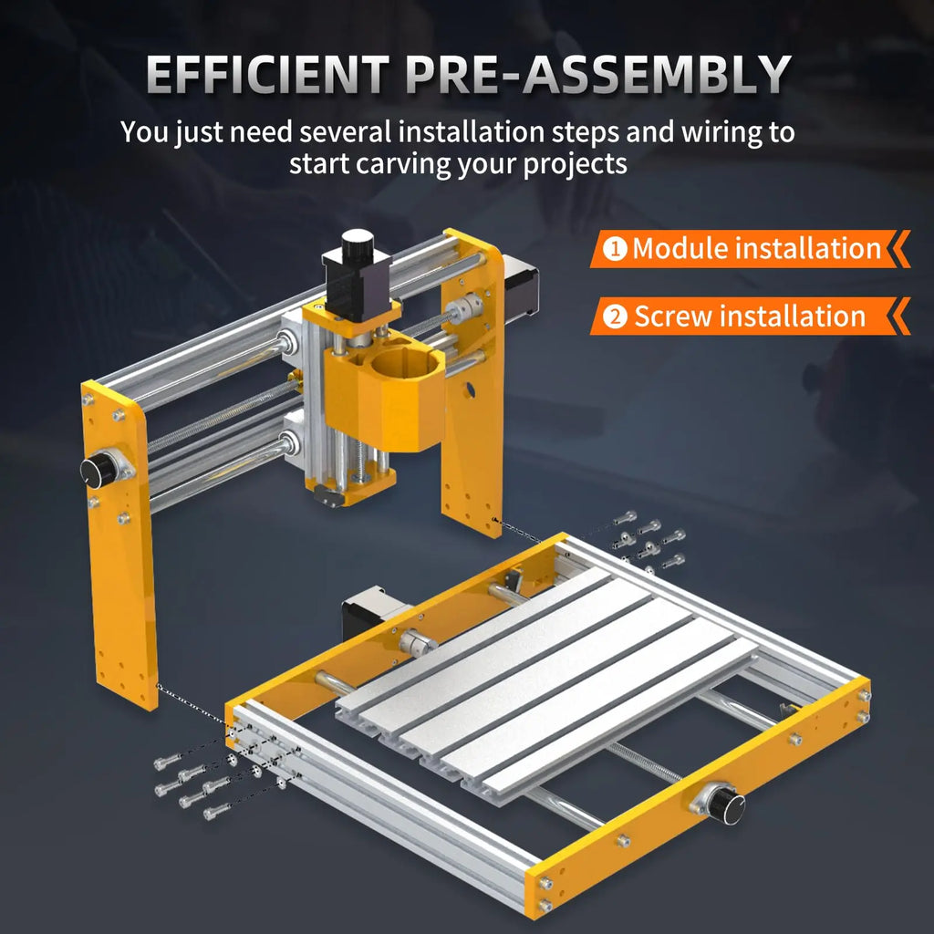 CNC Router 3018Pro Max 500W — Marco de Aluminio, Control GRBL Offline