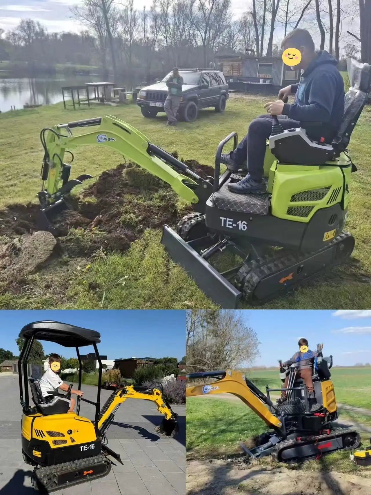 Mini Excavadora 2 ton — Motor Kubota, Orugas, Certificada CE