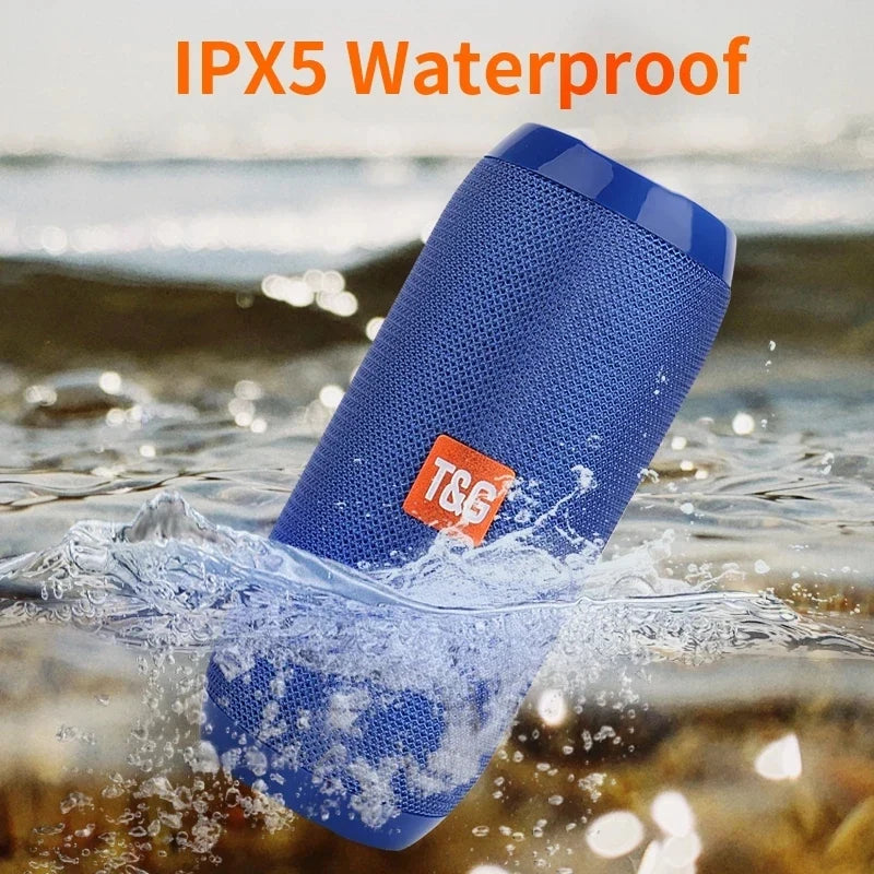 Bocina Bluetooth Portátil T&G — Resistente al Agua, Radio FM, 10 Horas de Batería