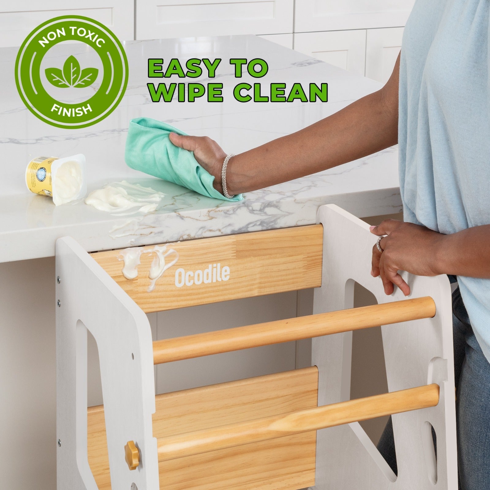 Montessori Toddler Tower - Adjustable Kitchen Stool Helper