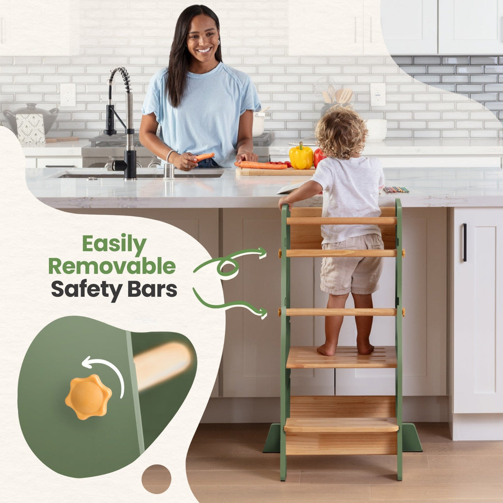 Montessori Toddler Tower - Adjustable Kitchen Stool Helper
