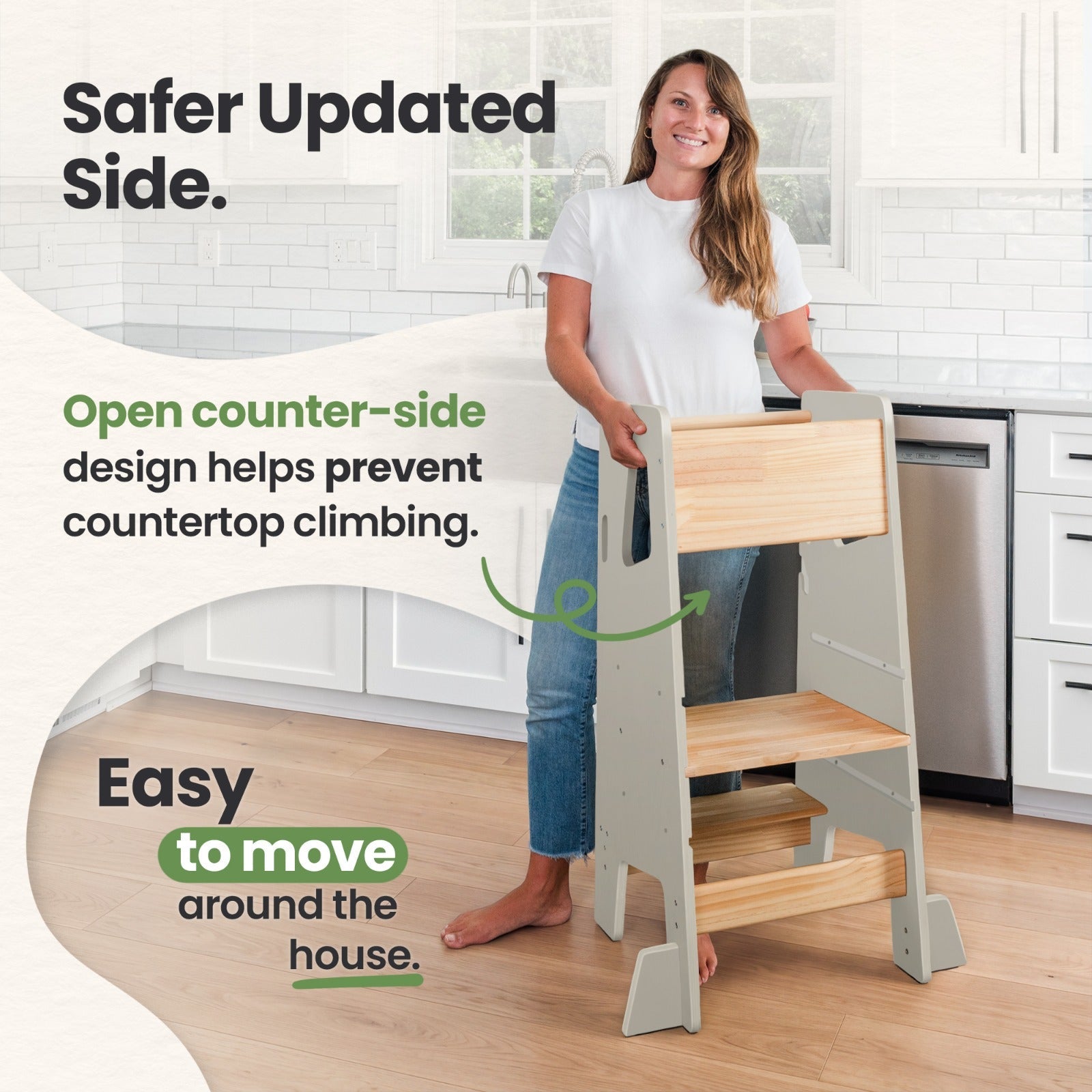 Montessori Toddler Tower - Adjustable Kitchen Stool Helper