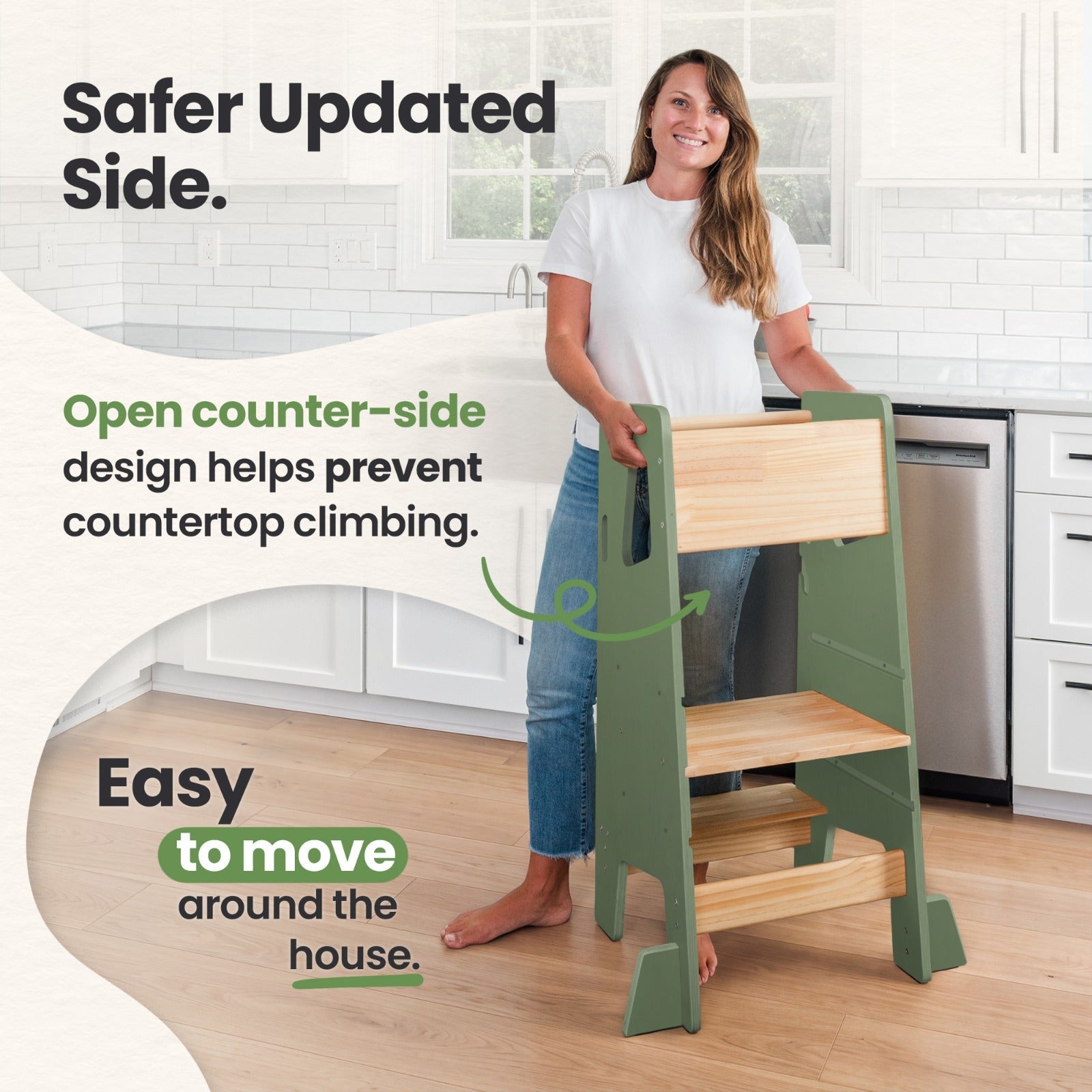 Montessori Toddler Tower - Adjustable Kitchen Stool Helper