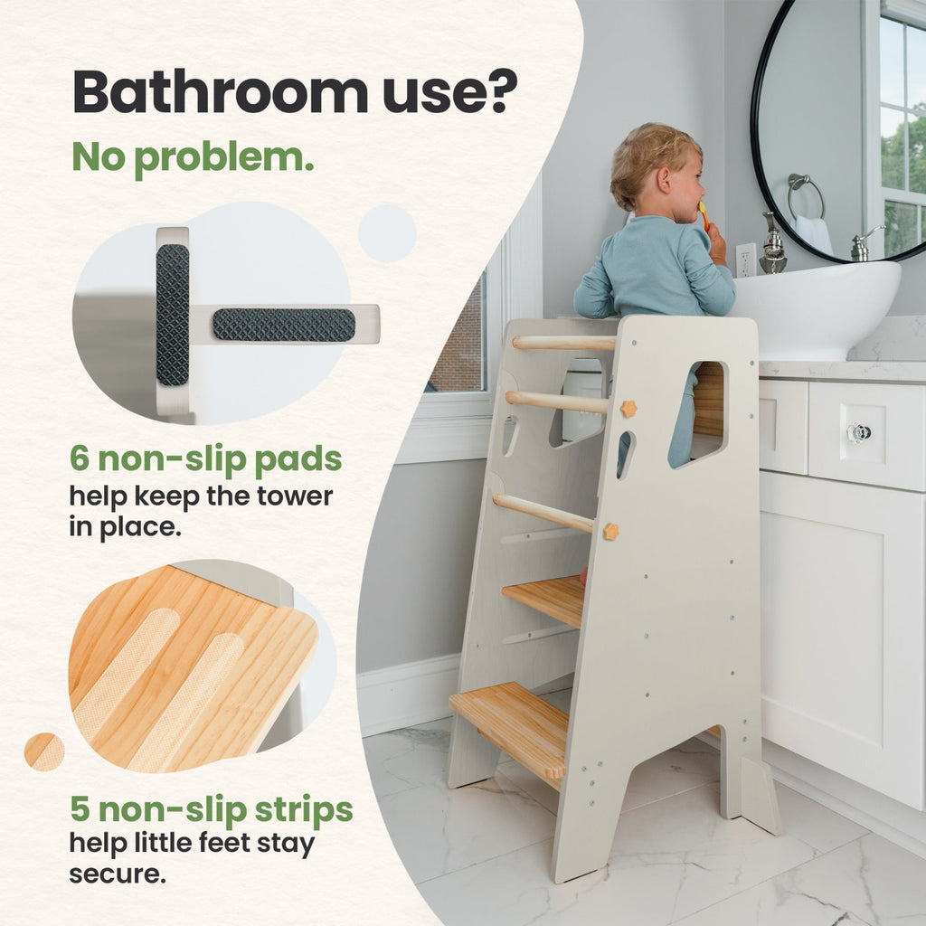 Montessori Toddler Tower - Adjustable Kitchen Stool Helper