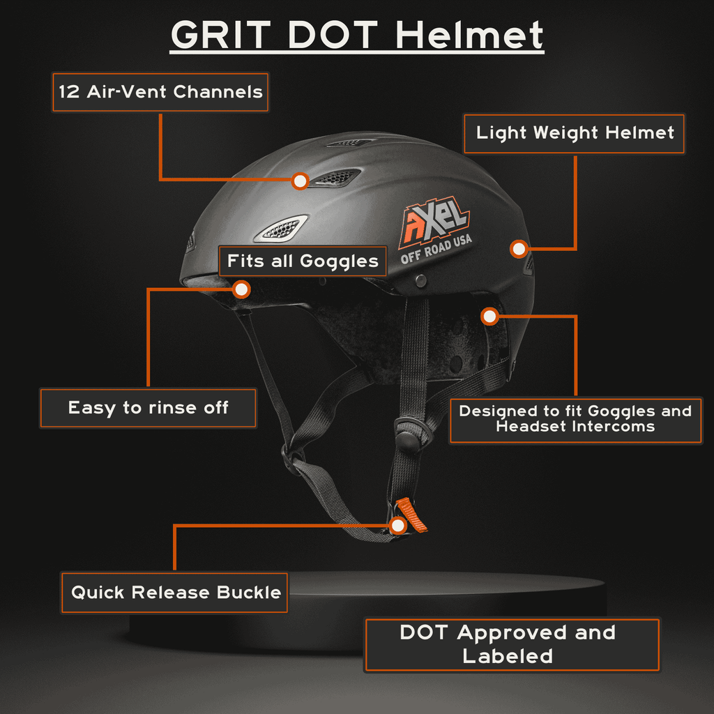 GRIT D.O.T. – Casco Certificado para Moto | DOT Certified Motorcycle Helmet