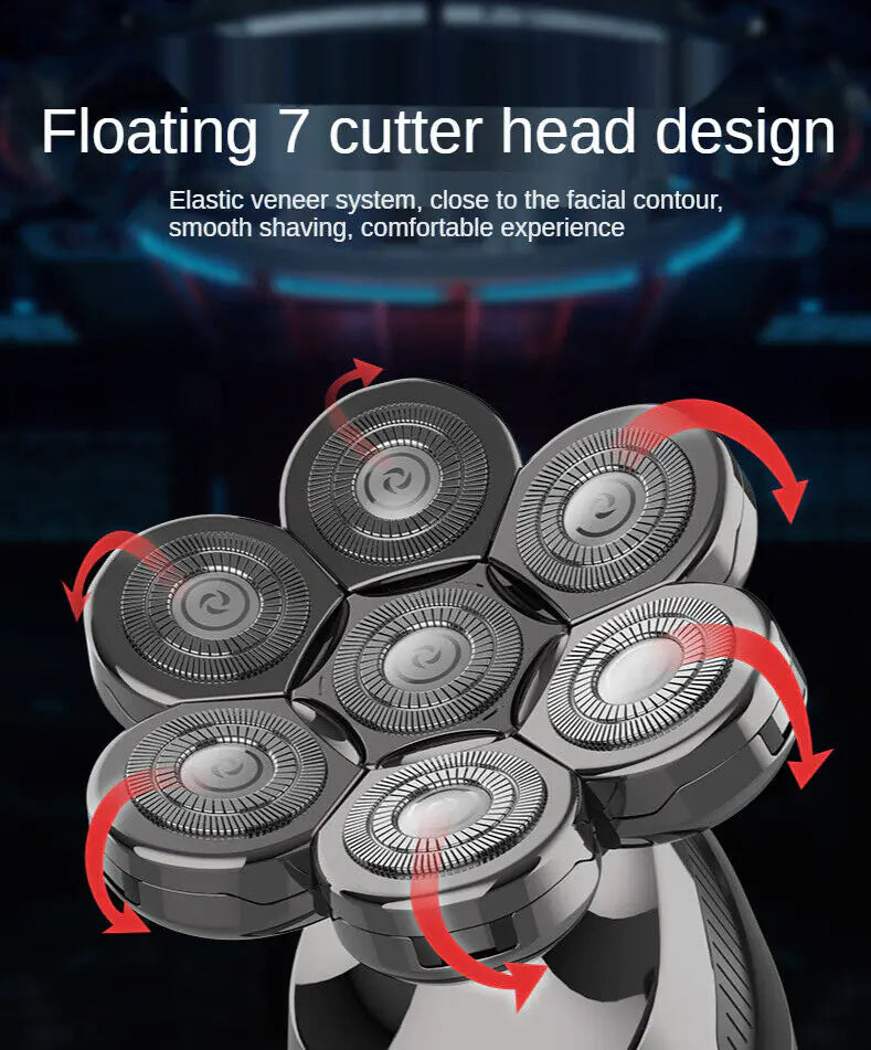 Afeitadora 7D Inalámbrica 5 en 1 | 7D Cordless Shaver 5-in-1 for Men