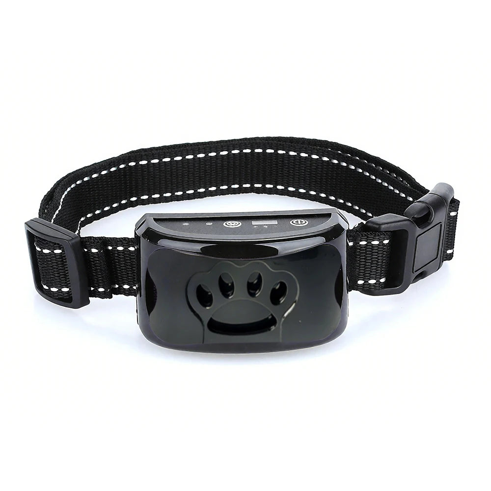 Intelligent anti Bark Collar for Dogs, Auto Ultrasonic & Vibration 3-Mode Training, USB Rechargeable Bark Control Device