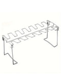 Chicken Leg Rack for Grill with Drip Tray- 14 Slots Chicken Wing Rack- Premium Stainless Steel Chicken Drumstick Rack for Smoker