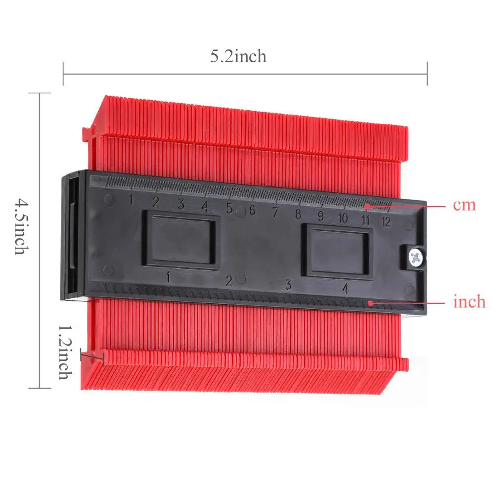 Profile Duplication Gauge Shape Gauge Duplicator Plastic Contour Copy Duplicator Magic Measuring Tool for Woodworking Tool