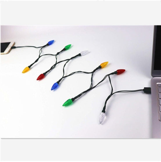Cable USB Navideño con Luces LED | Christmas LED USB Charging Cable with Lights