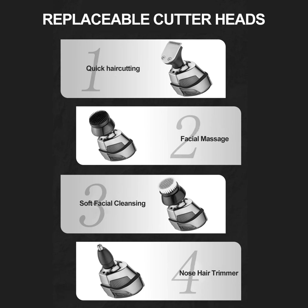 Afeitadora 7D Inalámbrica 5 en 1 | 7D Cordless Shaver 5-in-1 for Men