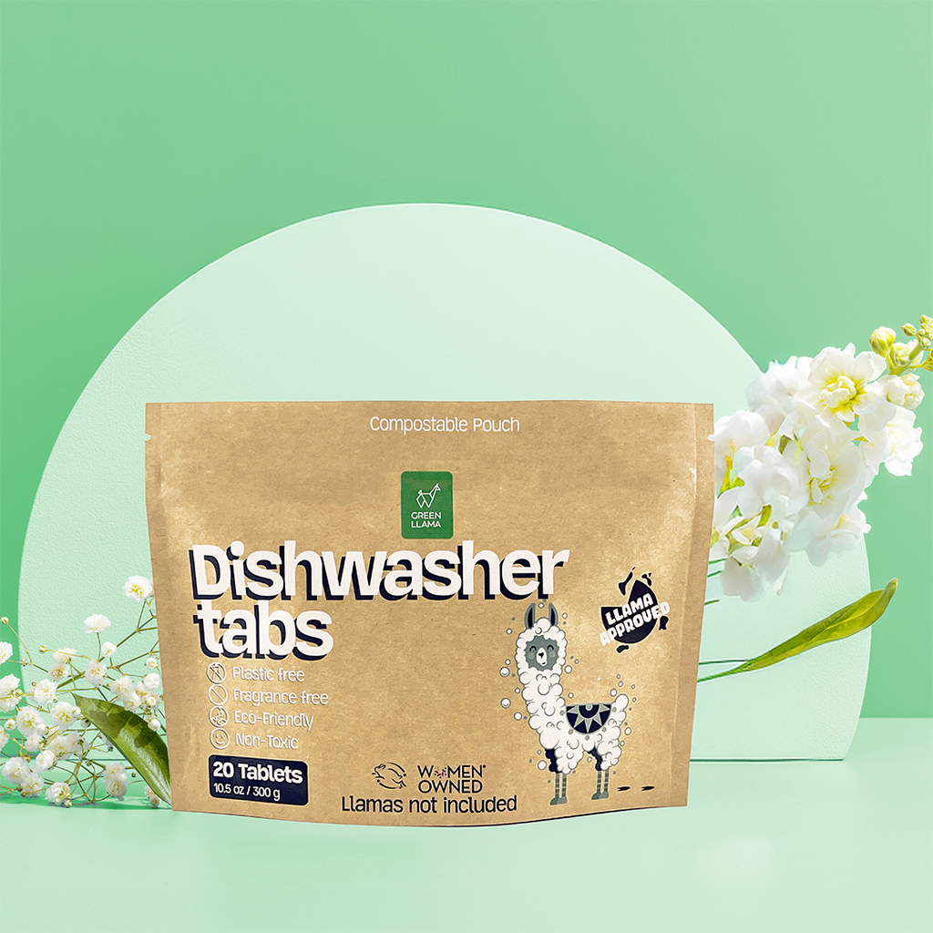 Pastillas para Lavavajillas EWG Verified™ Sin PVA — Limpieza Pura (20/40 uds) | Green Llama