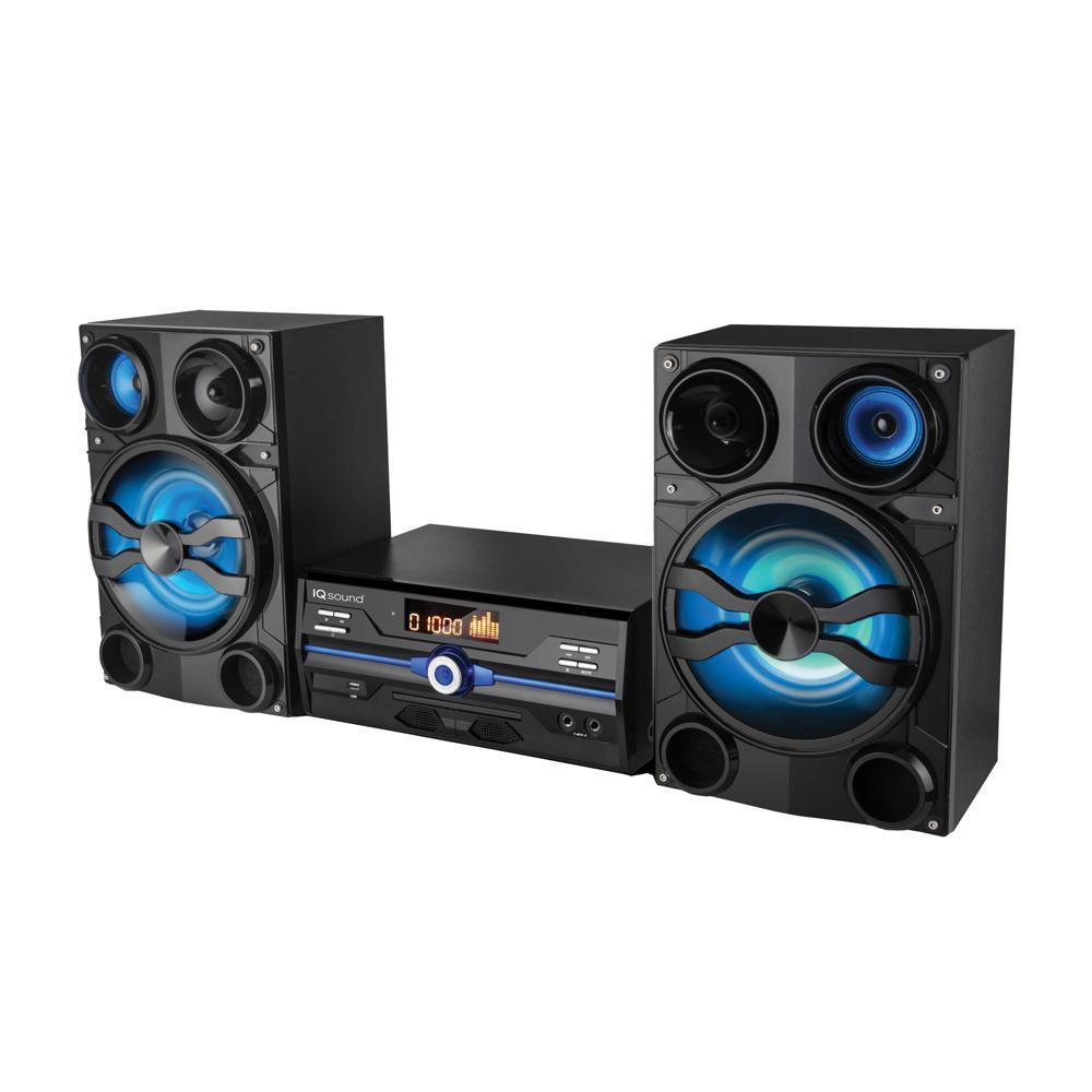Sistema de Audio HiFi IQ Sound — Bluetooth, AUX, USB y Entrada de Micrófono