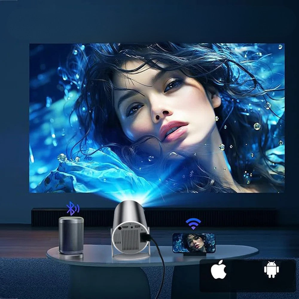 Proyector 4K Portátil — Cine en Casa y Exterior