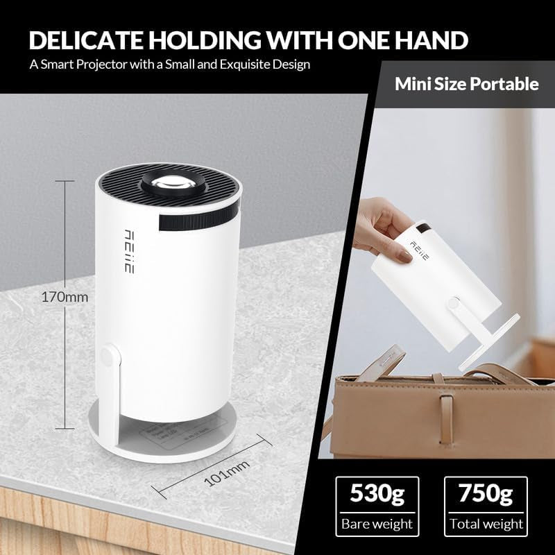 HY300 PRO+ LCD Smart Short Throw Projector for Home Theater