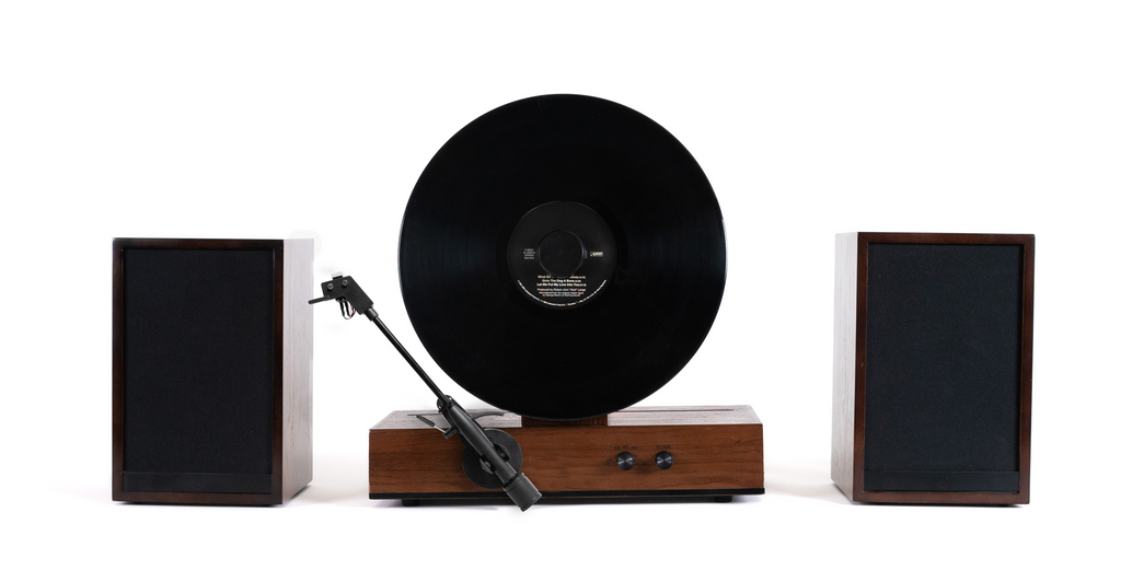 Fuse Audio GLD – Tocadiscos Vertical de Vinilo | Vertical Vinyl Record Player