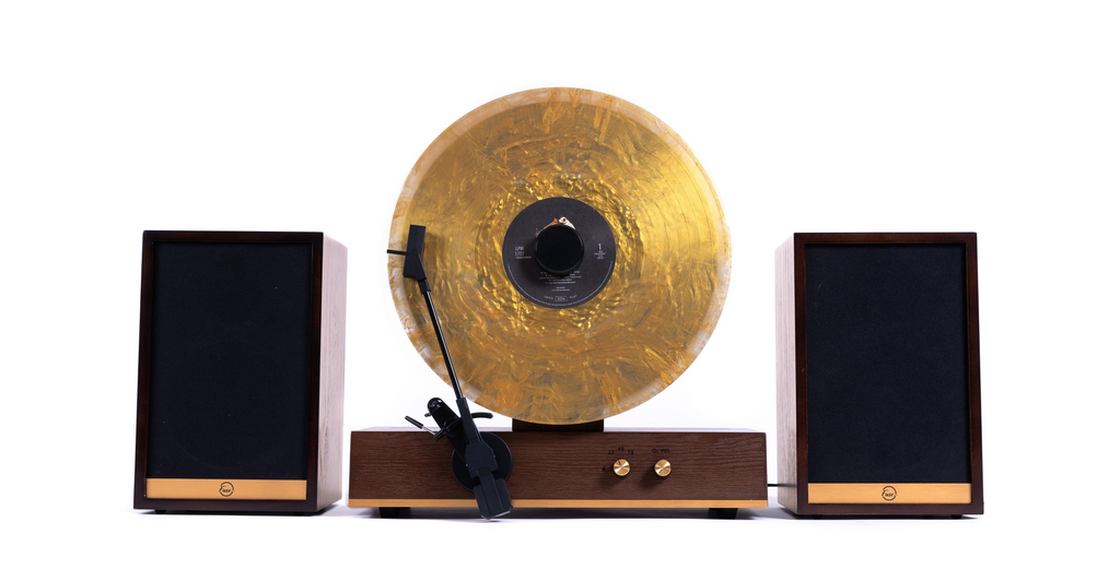 Fuse Audio GLD – Tocadiscos Vertical de Vinilo | Vertical Vinyl Record Player