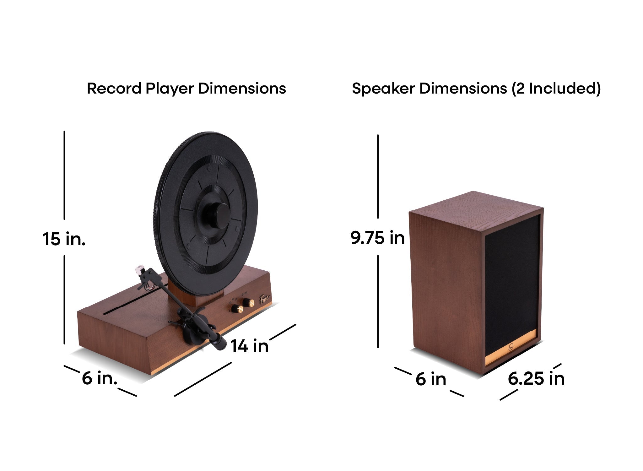 Fuse Audio GLD – Tocadiscos Vertical de Vinilo | Vertical Vinyl Record Player