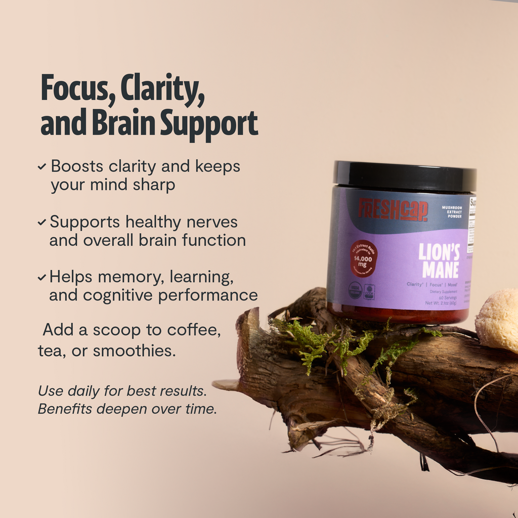 Suplemento de Hongos Orgánico — 6 Hongos | Organic Mushroom Complex Capsules