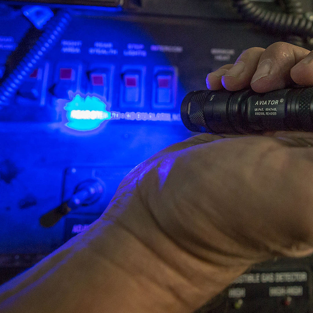 SureFire Aviator - Dual-Output (White + Color LED) Flashlight - High Strength Multi-Spectrum EDC Light