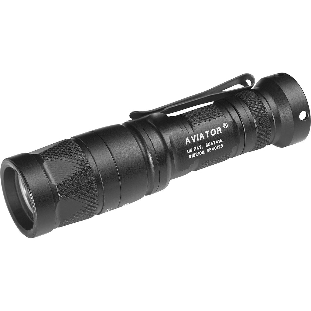 SureFire Aviator - Dual-Output (White + Color LED) Flashlight - High Strength Multi-Spectrum EDC Light