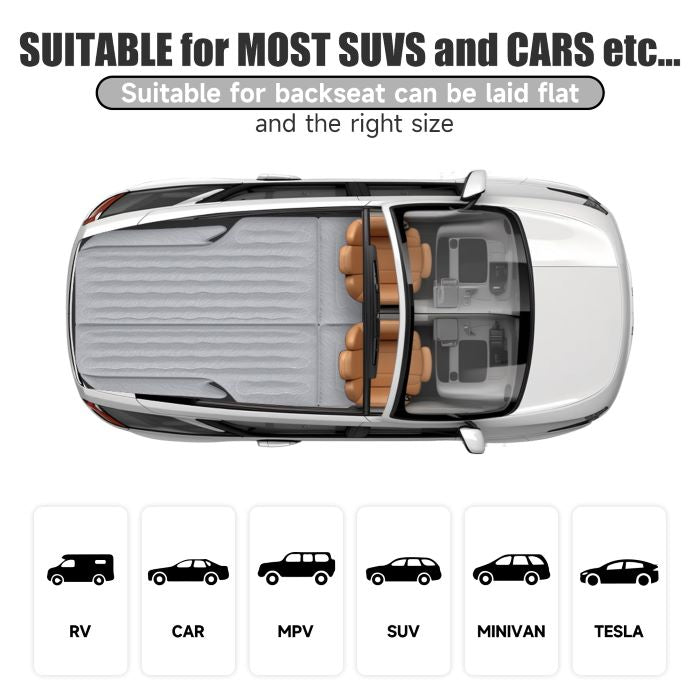 DikaSun – Colchón de Aire Universal para SUV con Bomba Eléctrica | SUV Air Mattress with Electric Pump