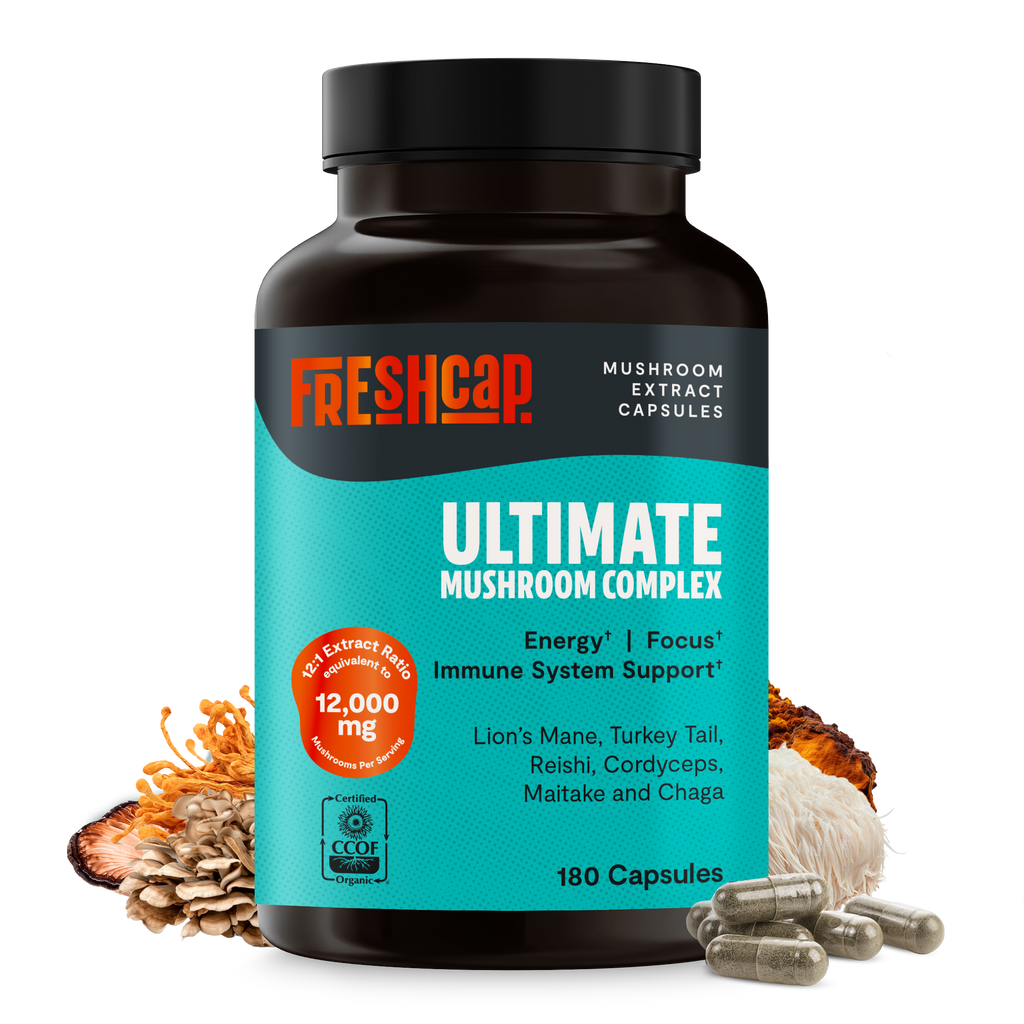 Suplemento de Hongos Orgánico — 6 Hongos | Organic Mushroom Complex Capsules